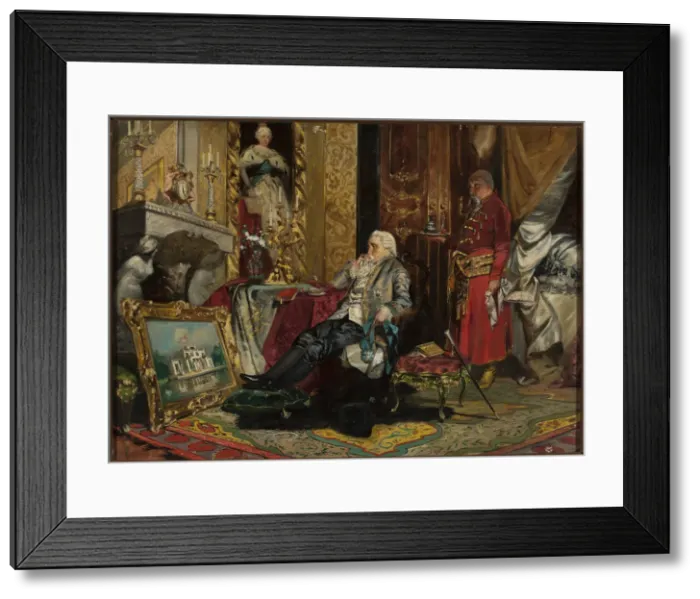 Framed Print : King Stanislaw II August Poniatowski in Saint Petersburg, 1880-1890 Framed Print : King Stanislaw II August Poniatowski in Saint Petersburg, 1880-1890