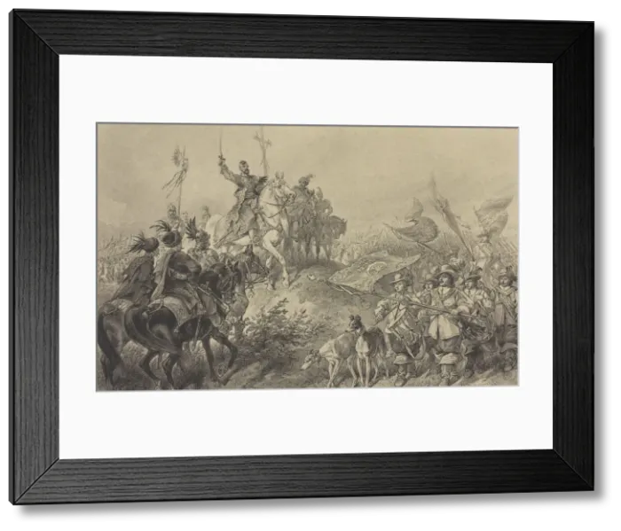 Framed Print : Prince Jeremi Wisniowiecki in Lubny. Illustration for Book With Fire and Sword by Framed Print : Prince Jeremi Wisniowiecki in Lubny. Illustration for Book With Fire and Sword by