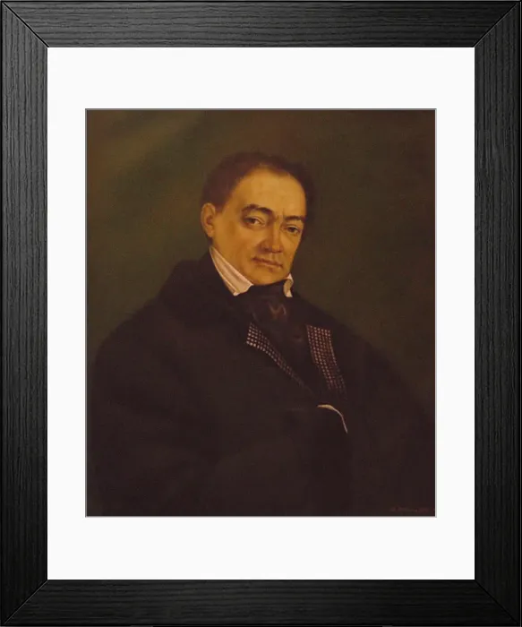 Framed Print : Portrait of the composer Alexey Nikolayevich Verstovsky (1799-1862), Mid of the 19th century Framed Print : Portrait of the composer Alexey Nikolayevich Verstovsky (1799-1862), Mid of the 19th century