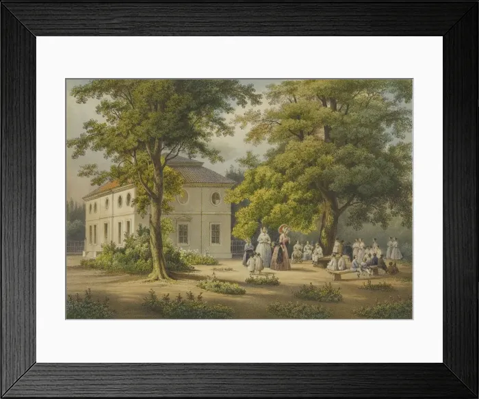 Framed Print : Verkiai Palace. Infant School (Salle d asile), 1847-1852 Framed Print : Verkiai Palace. Infant School (Salle d asile), 1847-1852