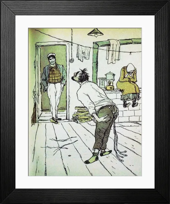 Framed Print : Vasisualy Lokhankin. Illustration for the novel The Little Golden Calf by Ilf Framed Print : Vasisualy Lokhankin. Illustration for the novel The Little Golden Calf by Ilf