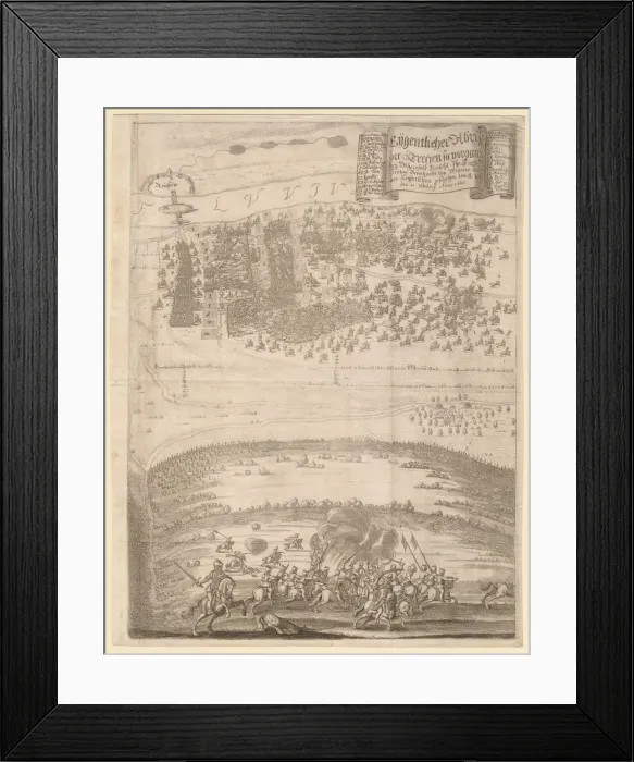 Framed Print : The Battle of Rheinfelden on February 1638, c1640 Framed Print : The Battle of Rheinfelden on February 1638, c1640