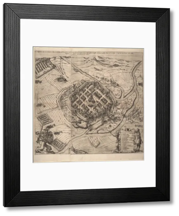 Framed Print : The Siege of Pilsen by Ernst von Mansfeld on 21 November 1618, c1620 Framed Print : The Siege of Pilsen by Ernst von Mansfeld on 21 November 1618, c1620