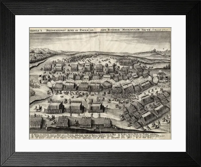 Framed Print : The Battle of White Mountain on 8 November 1620, 1620-1635 Framed Print : The Battle of White Mountain on 8 November 1620, 1620-1635