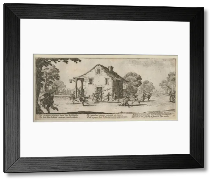 Framed Print : The Miseries and Misfortunes of War, folio 4: Scene of Pillage, 1633 Framed Print : The Miseries and Misfortunes of War, folio 4: Scene of Pillage, 1633