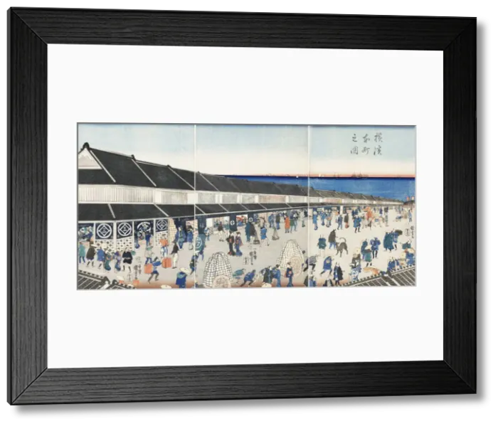 Framed Print : Yokohama Honcho no zu (Picture of Honcho in Yokohama), 1860 Framed Print : Yokohama Honcho no zu (Picture of Honcho in Yokohama), 1860
