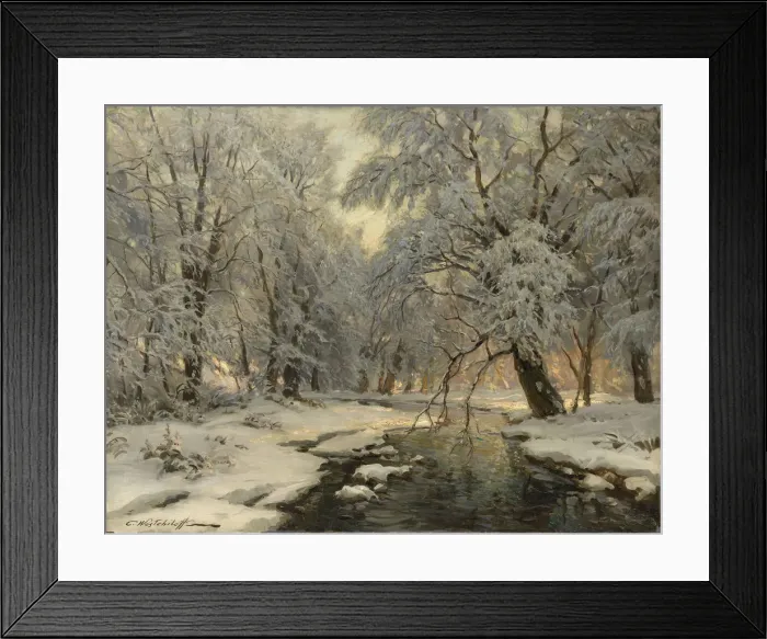 Framed Print : Winter in the Forest, c1930