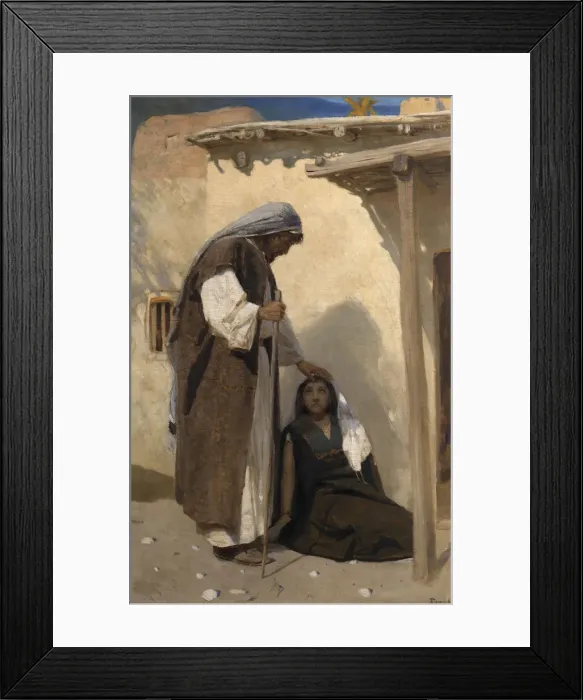 Framed Print : Jesus Christ with Mary Magdalene Framed Print : Jesus Christ with Mary Magdalene