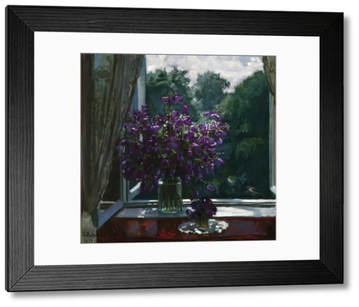 Framed Print : Bluebells by the Window, 1926