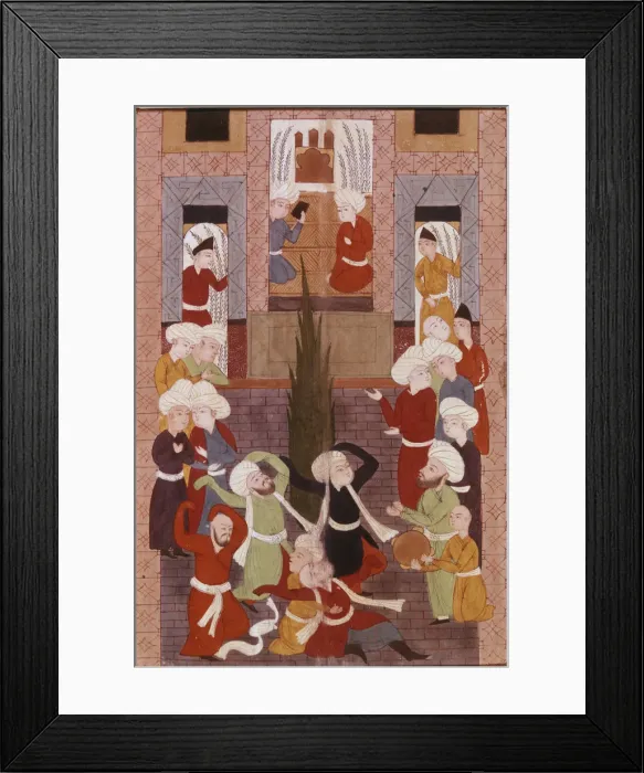 Framed Print : The Dervish Dance, 19th century Framed Print : The Dervish Dance, 19th century