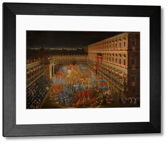 Framed Print : Joust of Carousels. The Festivities in Honor of Queen Christina of Sweden in Framed Print : Joust of Carousels. The Festivities in Honor of Queen Christina of Sweden in