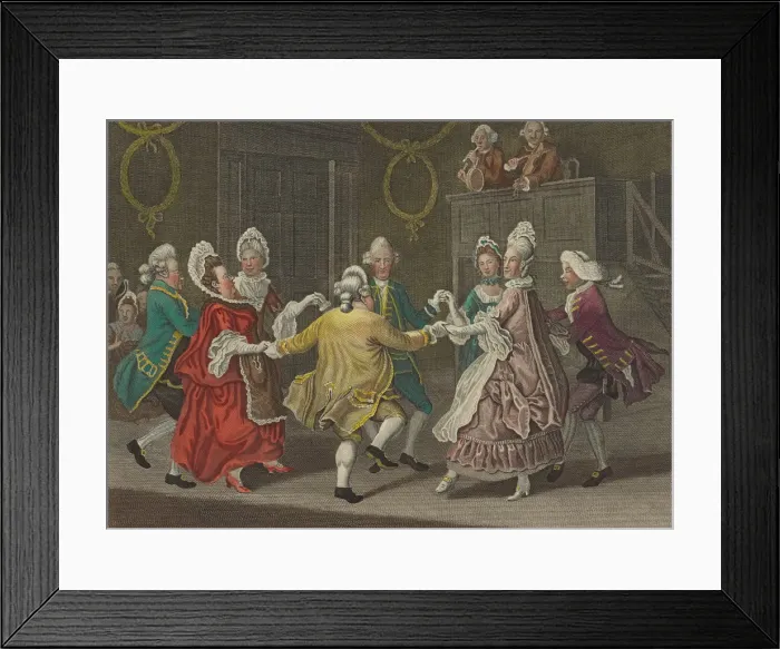 Framed Print : The Cotillion Dance, 1771 Framed Print : The Cotillion Dance, 1771