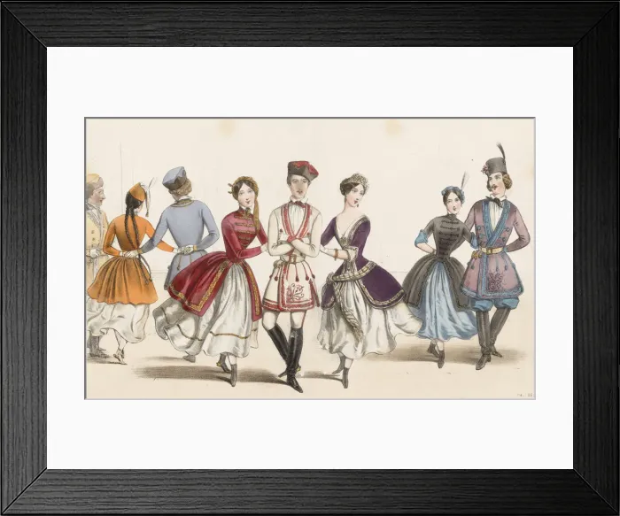 Framed Print : La Mazurka, 1840s Framed Print : La Mazurka, 1840s