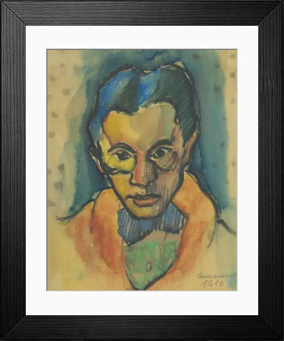 Framed Print : Portrait of Heinrich Campendonk (1889-1957), 1910 Framed Print : Portrait of Heinrich Campendonk (1889-1957), 1910