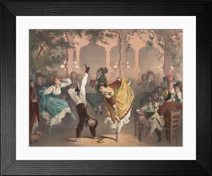 Framed Print : Le quadrille a Bullier, 1870 Framed Print : Le quadrille a Bullier, 1870