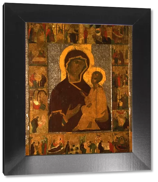 The Virgin of Tikhvin with Border Scenes, c1500