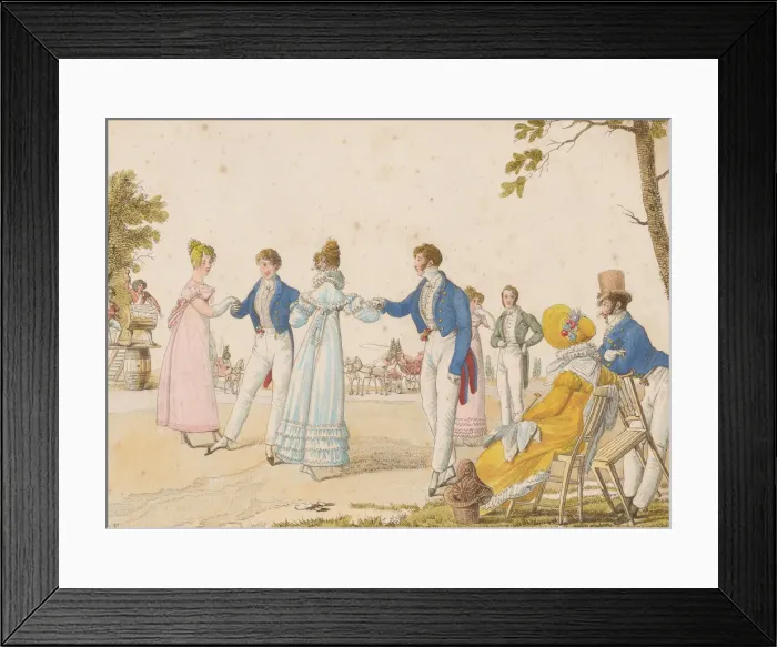 Framed Print : The Quadrille: La Poule (The Hen), 1820s Framed Print : The Quadrille: La Poule (The Hen), 1820s