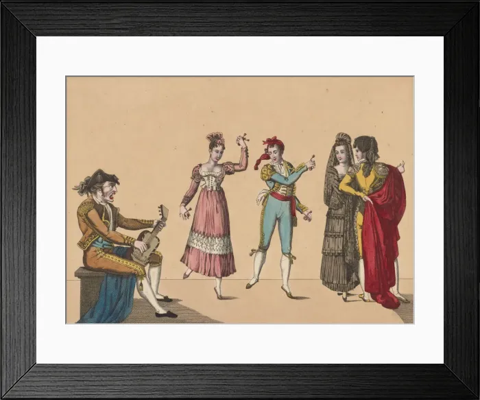 Framed Print : The Fandango, c1830-1840 Framed Print : The Fandango, c1830-1840