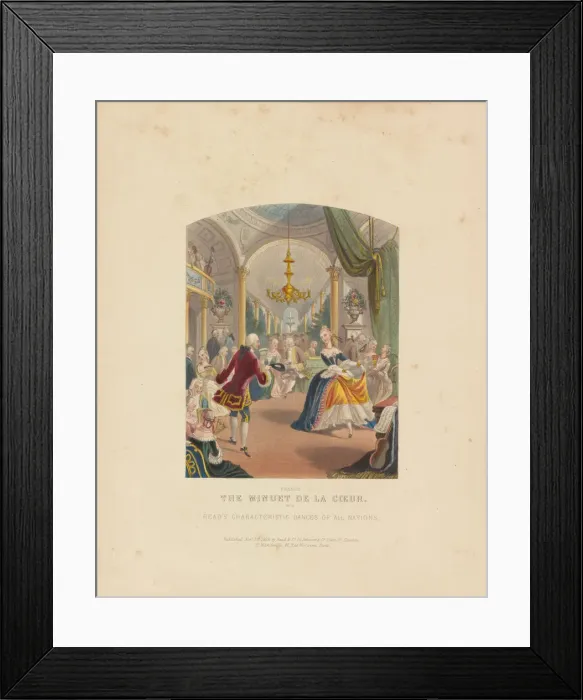 Framed Print : Minuet de la Cour, 1853 Framed Print : Minuet de la Cour, 1853