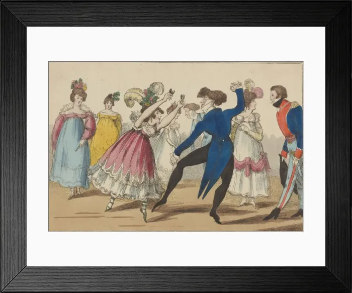 Framed Print : The Bolero, 1800-1810 Framed Print : The Bolero, 1800-1810