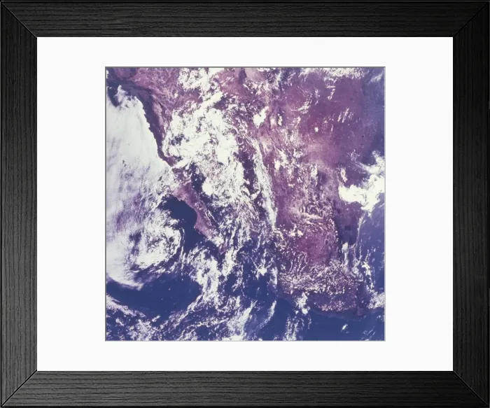 Framed Print : Earth from space - Mexico, c1980s. Creator: NASA Framed Print : Earth from space - Mexico, c1980s. Creator: NASA