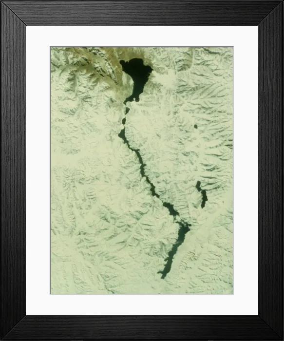 Framed Print : The Himalayas between China and Tibet, seen from aboard the second Space Shuttle flight, 1981 Framed Print : The Himalayas between China and Tibet, seen from aboard the second Space Shuttle flight, 1981
