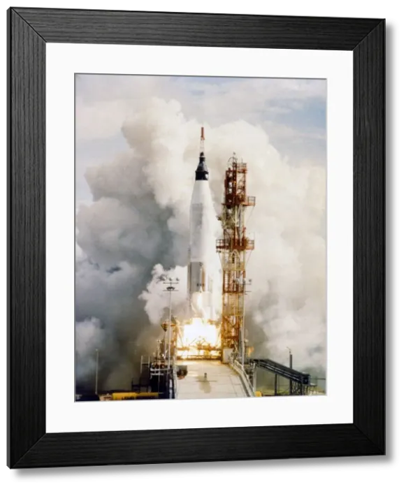 Framed Print : Launch of Mercury-Atlas 4, Cape Canaveral Air Force Station, Florida, USA, 13 September 1961 Framed Print : Launch of Mercury-Atlas 4, Cape Canaveral Air Force Station, Florida, USA, 13 September 1961