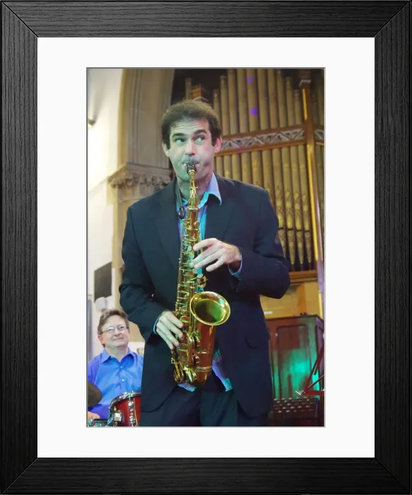 Framed Print : Tommaso Starace, Eastbourne Jazz Festival, Christ Church, Sept 2018. Creator: Brian O Connor Framed Print : Tommaso Starace, Eastbourne Jazz Festival, Christ Church, Sept 2018. Creator: Brian O Connor