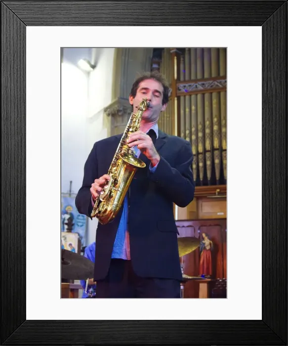 Framed Print : Tommaso Starace, Eastbourne Jazz Festival, Christ Church, Sept 2018. Creator: Brian O Connor Framed Print : Tommaso Starace, Eastbourne Jazz Festival, Christ Church, Sept 2018. Creator: Brian O Connor