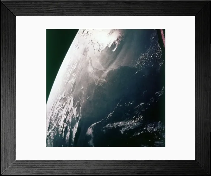 Framed Print : Earth from space - the Gulf coast, Houston and Galveston Bay, USA, c1980s. Creator: NASA Framed Print : Earth from space - the Gulf coast, Houston and Galveston Bay, USA, c1980s. Creator: NASA