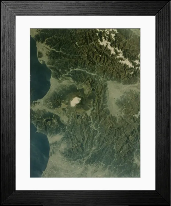 Framed Print : Earth from space - Mount Fujiyama volcano, Japan, second Space Shuttle flight, 1981 Framed Print : Earth from space - Mount Fujiyama volcano, Japan, second Space Shuttle flight, 1981