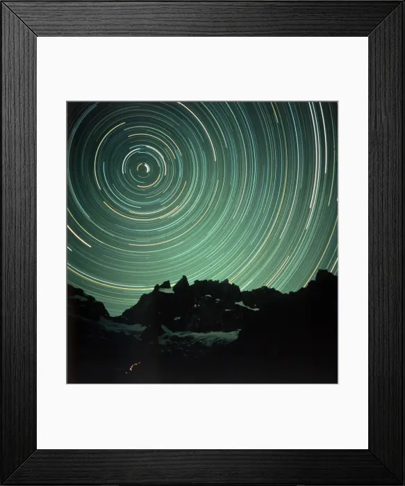 Framed Print : Light effects over La Meije, France. Creator: NASA Framed Print : Light effects over La Meije, France. Creator: NASA