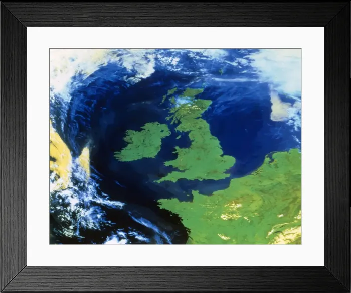 Framed Print : Earth from space - the United Kingdom, c1980s. Creator: NASA Framed Print : Earth from space - the United Kingdom, c1980s. Creator: NASA