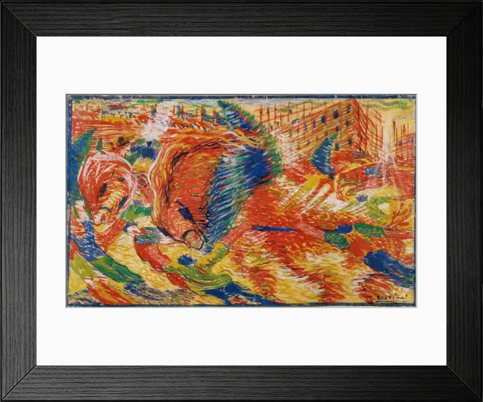 Framed Print : The City Rises, 1910 Framed Print : The City Rises, 1910