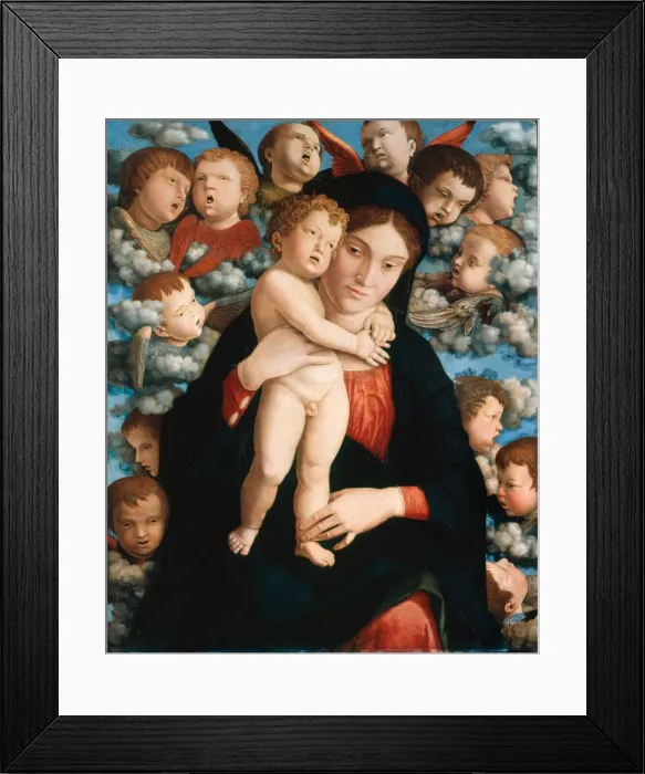 Framed Print : Madonna and Child with a Choir of Cherubs (Madonna of the Cherubim), 1485-1490 Framed Print : Madonna and Child with a Choir of Cherubs (Madonna of the Cherubim), 1485-1490