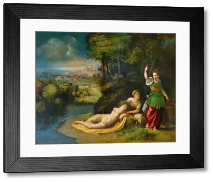 Framed Print : Diana and Callisto, ca 1528 Framed Print : Diana and Callisto, ca 1528