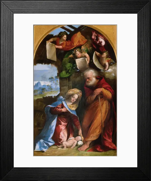 Framed Print : The Adoration of the Christ Child, c1519 Framed Print : The Adoration of the Christ Child, c1519
