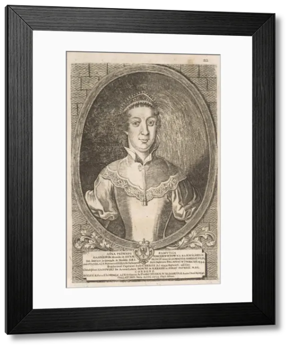 Framed Print : Anna Radziwill (Sadowski). From: Icones Familiae Ducalis Radivilianae, 1758 Framed Print : Anna Radziwill (Sadowski). From: Icones Familiae Ducalis Radivilianae, 1758
