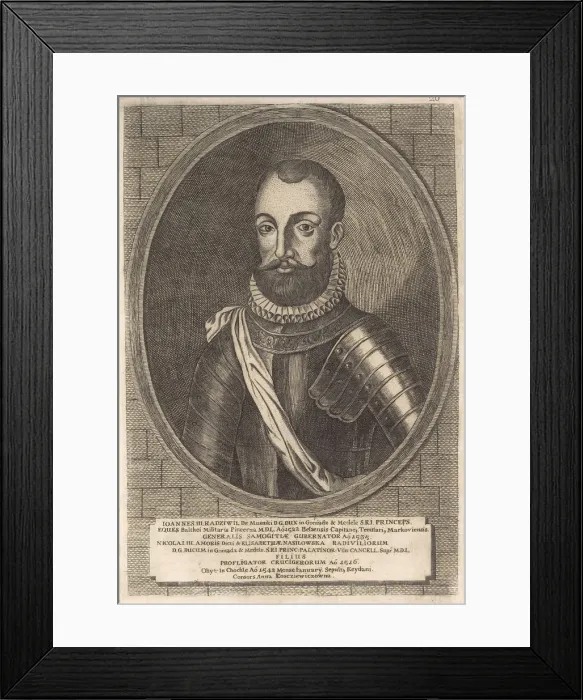 Framed Print : Jan III Radziwill (1492-1542). From: Icones Familiae Ducalis Radivilianae, 1758 Framed Print : Jan III Radziwill (1492-1542). From: Icones Familiae Ducalis Radivilianae, 1758