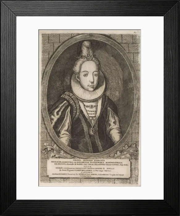 Framed Print : Helena Radziwill (Olelkowicz). From: Icones Familiae Ducalis Radivilianae, 1758 Framed Print : Helena Radziwill (Olelkowicz). From: Icones Familiae Ducalis Radivilianae, 1758