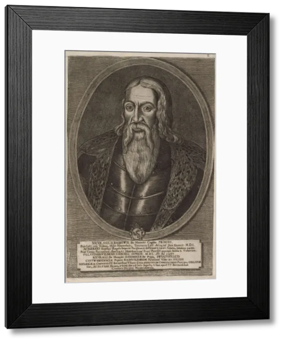 Framed Print : Nicolas II Radziwill the Old (ca 1450-1509). From: Icones Familiae Ducalis Radivilianae, 1758