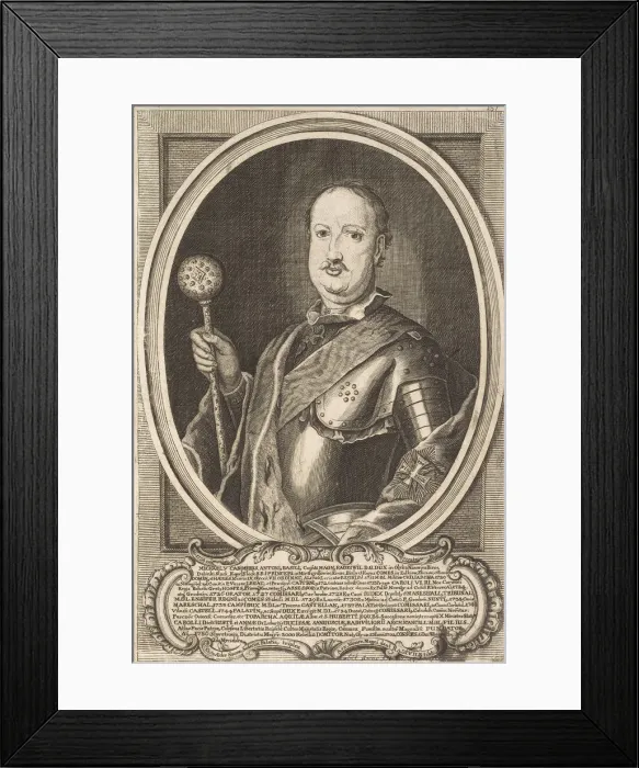 Framed Print : Michal Kazimierz Radziwill Rybenko (1702-1762). From: Icones Familiae Ducalis Radivilianae, 1758 Framed Print : Michal Kazimierz Radziwill Rybenko (1702-1762). From: Icones Familiae Ducalis Radivilianae, 1758