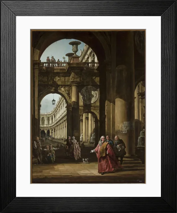 Framed Print : Self-portrait as Venetian ambassador, 1765 Framed Print : Self-portrait as Venetian ambassador, 1765