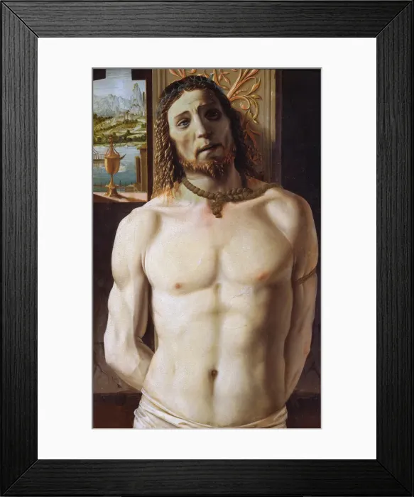 Framed Print : Christ at the Column, Between 1490 and 1499 Framed Print : Christ at the Column, Between 1490 and 1499