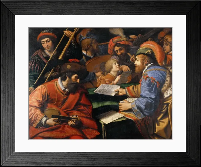 Framed Print : Concert, ca 1610-1615 Framed Print : Concert, ca 1610-1615