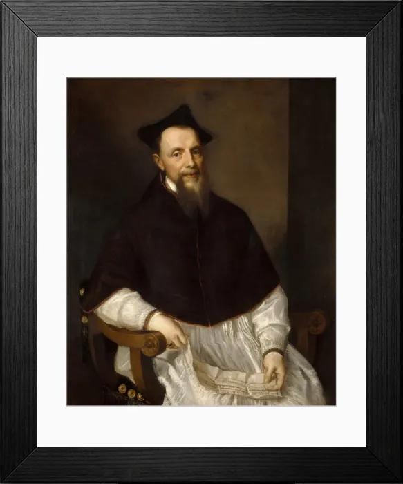 Framed Print : Portrait of Ludovico Beccadelli (1501-1572), Bishop of Bologna, 1552 Framed Print : Portrait of Ludovico Beccadelli (1501-1572), Bishop of Bologna, 1552