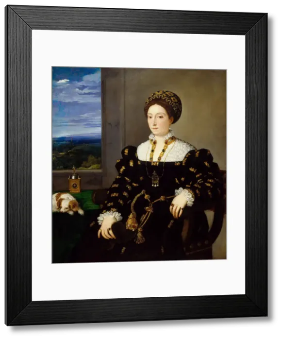 Framed Print : Portrait of Eleonora Gonzaga della Rovere (1493-1550), Duchess of Urbino, ca 1538 Framed Print : Portrait of Eleonora Gonzaga della Rovere (1493-1550), Duchess of Urbino, ca 1538