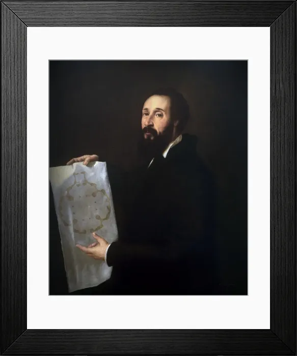 Framed Print : Portrait of Giulio Romano (1499-1546), ca 1538 Framed Print : Portrait of Giulio Romano (1499-1546), ca 1538
