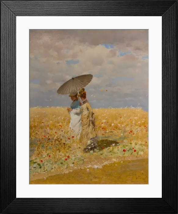 Framed Print : Between The Ears Of Wheat Framed Print : Between The Ears Of Wheat
