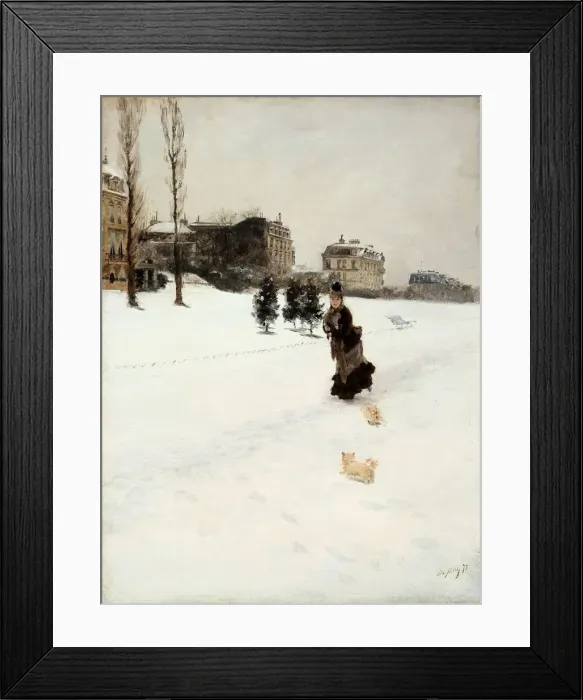 Framed Print : On the snow Framed Print : On the snow